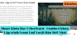 Share Khóa Học Cyberlearn - Combo 6 khóa Lập trình Front End VueJS Bản Mới Nhất