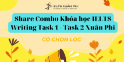 Share Combo Khóa học IELTS Writing Task 1 - Task 2 Xuân Phi