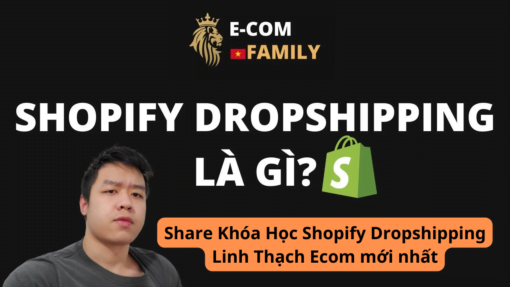 share khóa học shopify dropshipping linh thạch ecom mới nhất